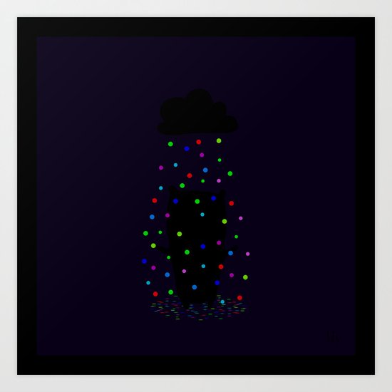 The Happy Rain Art Print