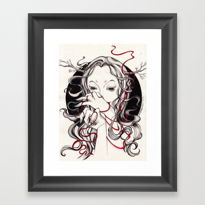 RED WITCH Framed Art Print
