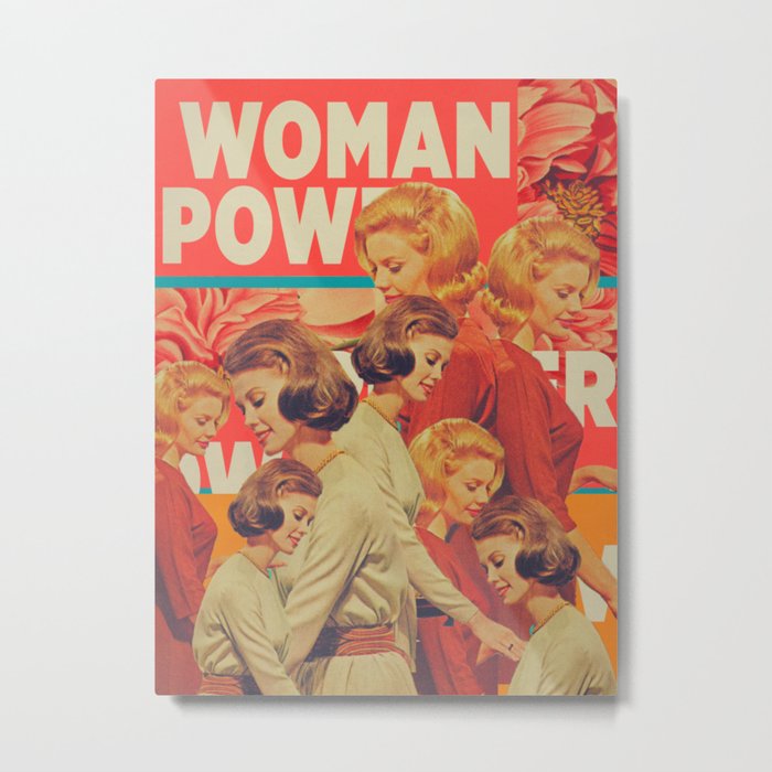 Woman Power Metal Print