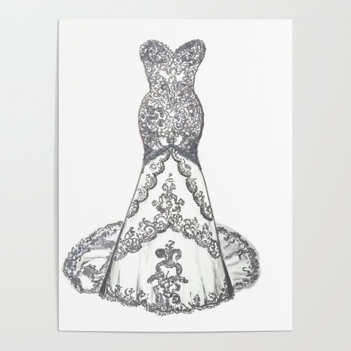 Wedding dress 2025 sketches for gift