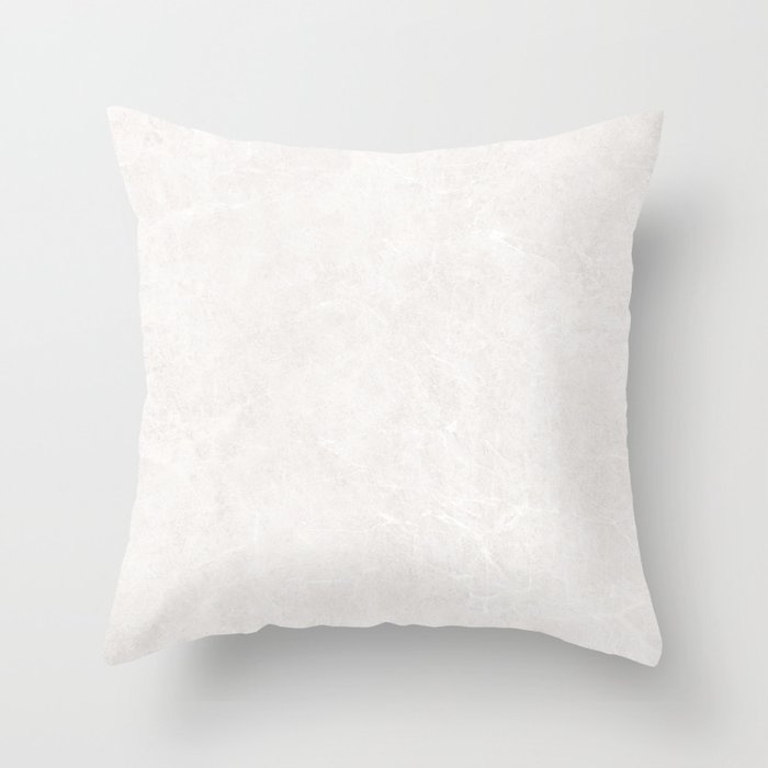 Elegant Understated Stone - White Throw Pillow
