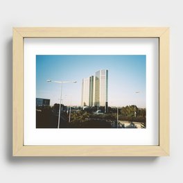 Analog Retro Street Outdoor Photography Recessed Framed Print