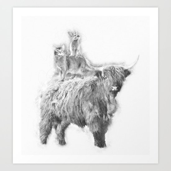 Fantastic 3 Art Print