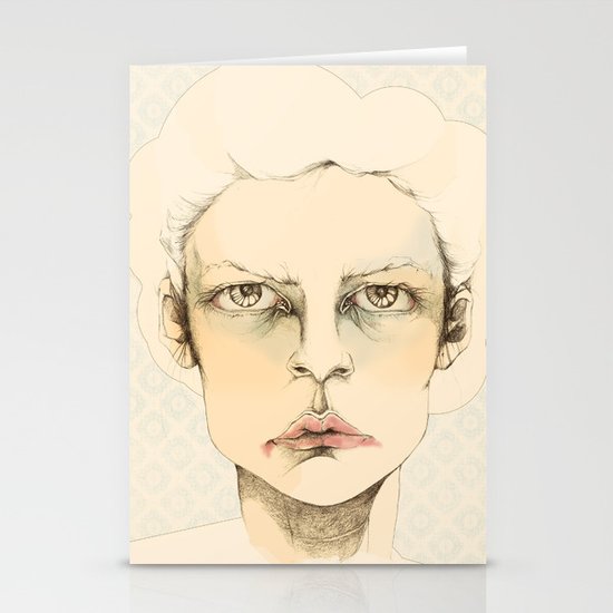 "portrait of anybody" Stationery Cards