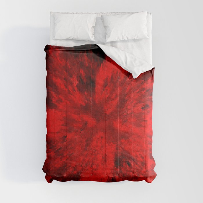 Fire Behind Glass (Red series #11) Comforter