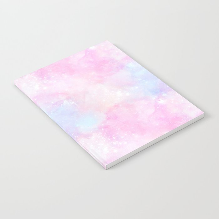Pink Pastel Galaxy Painting Notebook