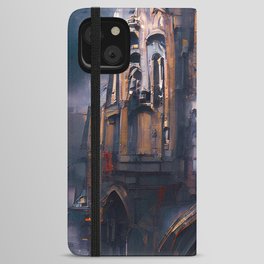A Dark Gothic Cathedral iPhone Wallet Case