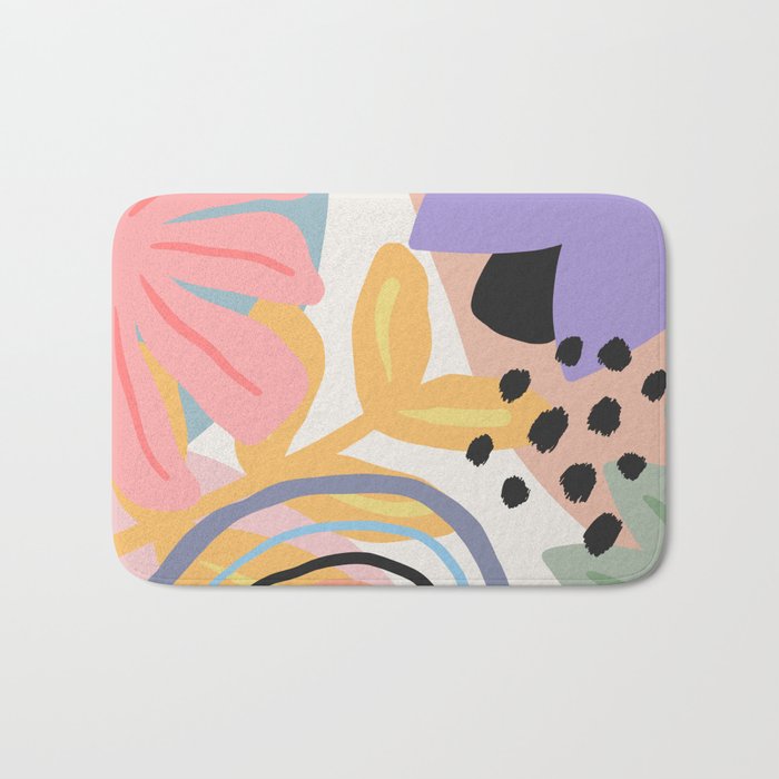 Flower Market Madrid, Pastel Edition Bath Mat