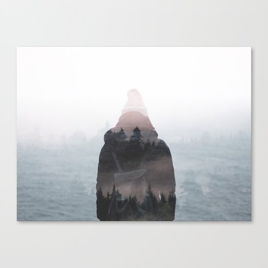 All your weight falls on me Canvas Print
