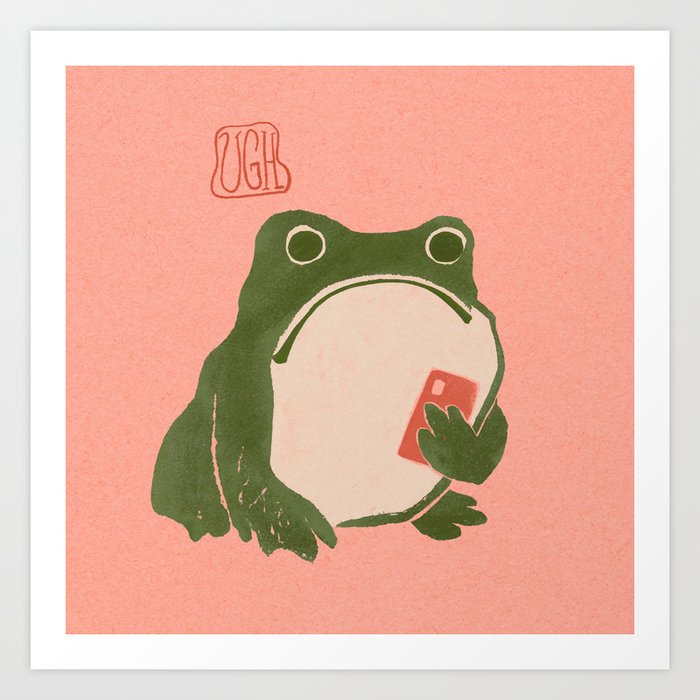 Ugh Matsumoto Hoji Frog Art Print