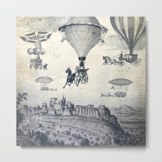 Carrilloons over the City Metal Print
