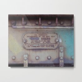 38485 | Train Details Metal Print | Rust, Steel, Photo, Mancave, Forhim, Digital, Railroad, Nursery, Metal, Train 