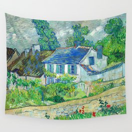 Houses at Auvers, 1890 by Vincent van Gogh Wall Tapestry