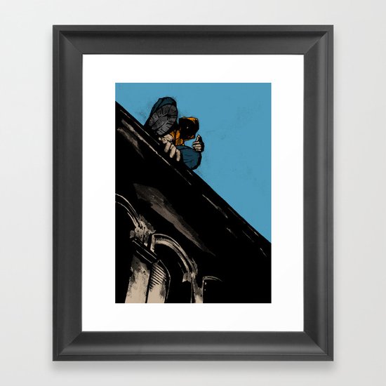 Waiting Framed Art Print