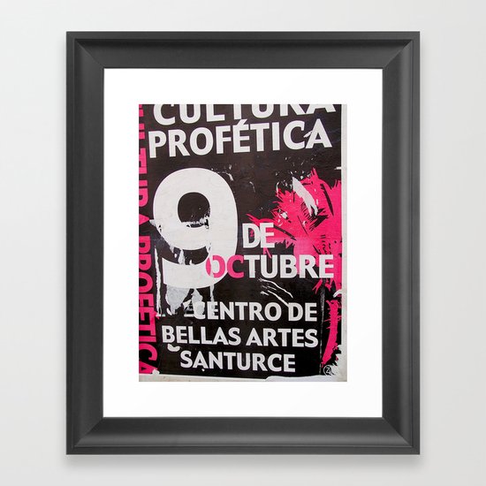 9 DE OCTUBRE Framed Art Print