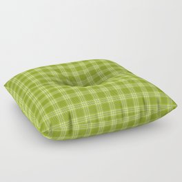 Grass Yellow Green Tartan Plaid Scottish Pattern Floor Pillow