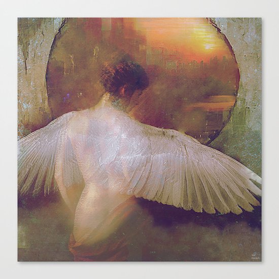 Behind the mirror Canvas Print