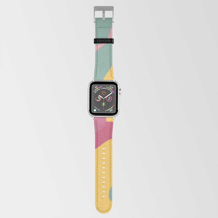 Mermaid Blobs - magenta yellow teal  Apple Watch Band