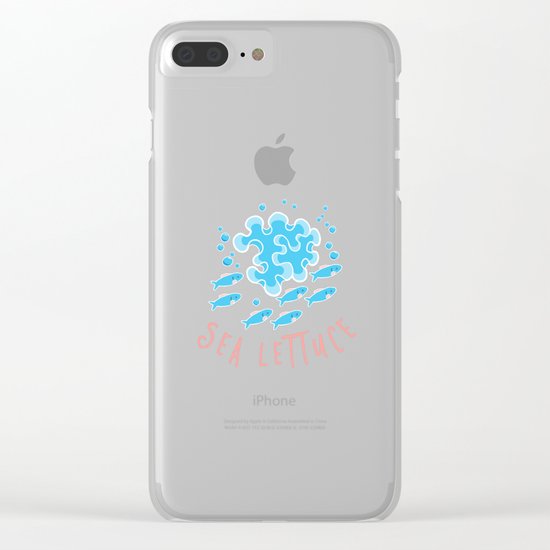 Sea Lettuce_Pattern Clear iPhone Case