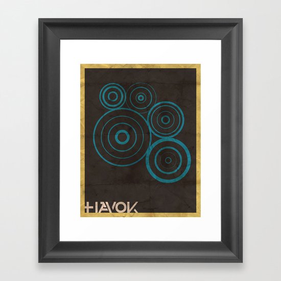 Minimalist Havok Framed Art Print