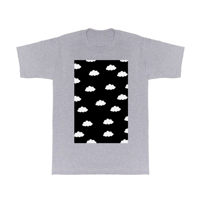 White clouds in black background T Shirt
