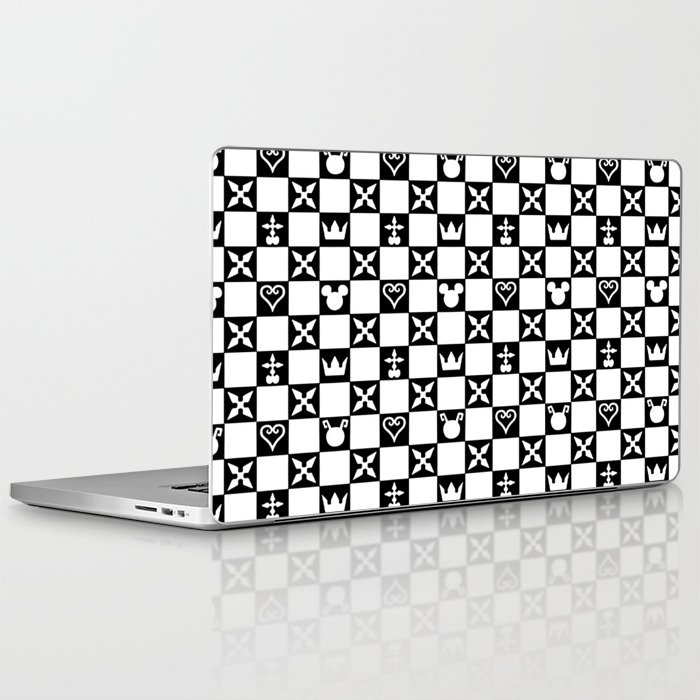 Kingdom Hearts pattern Laptop Sleeve by maidsama