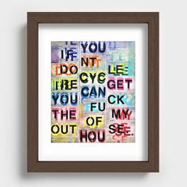 If You Don't Recycle Recessed Framed Print
