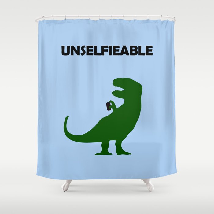 Unselfieable T Rex Shower Curtain By Jezkemp Society6 Unselfieable T Rex Shower Curtain