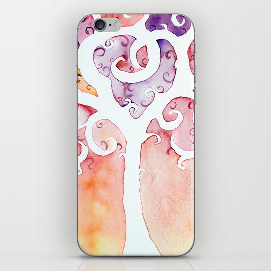 Swirly Girly Tree iPhone & iPod Skin