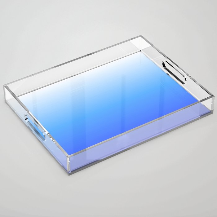 Aqua Ombre Acrylic Tray