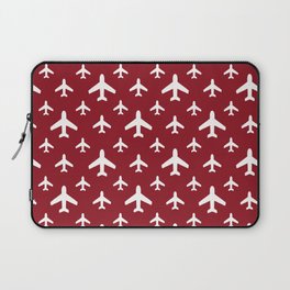 Red/White Airplanes Laptop Sleeve