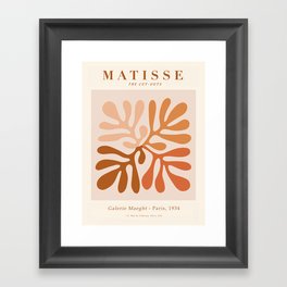 Exhibition poster Henri Matisse-Galerie Maeght-Paris 1934. Framed Art Print