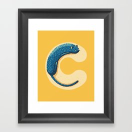 C for Cat Framed Art Print