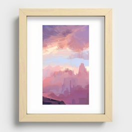 canyon.pink Recessed Framed Print