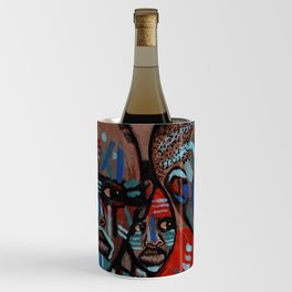 2018 Natives of the Planit of Warrior Means art by Marcellous Lovelace Wine Chiller