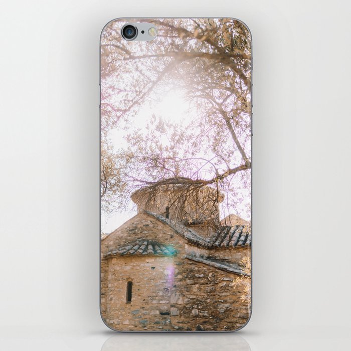 The Brick Church | Dreamy and Pastel color Travel Photography in the Islands of Greece | Romantic Fine Art iPhone Skin