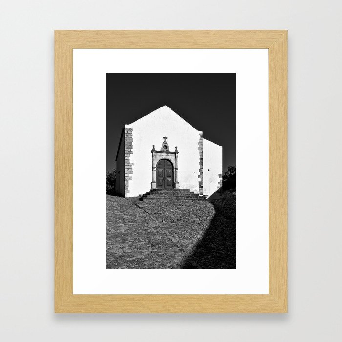 Church of Misericordia in Monochrome Framed Art Print