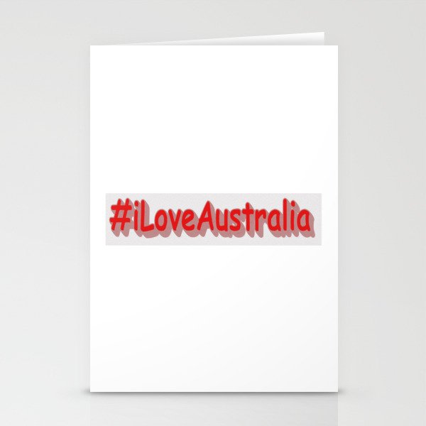 "#iLoveAustralia" Cute Design. Buy Now Stationery Cards