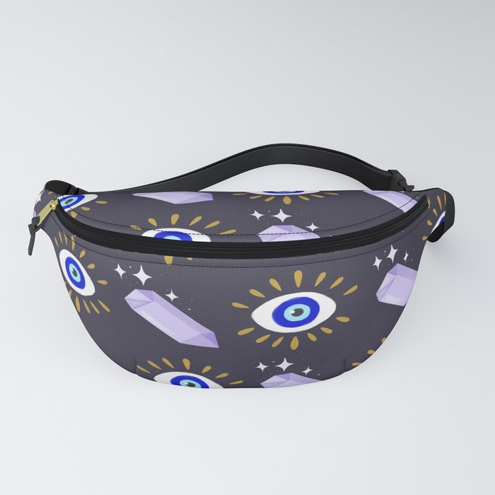 Amethyst and Evil Eye Fanny Pack