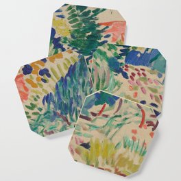 Landscape at Collioure by Henri Matisse Coaster