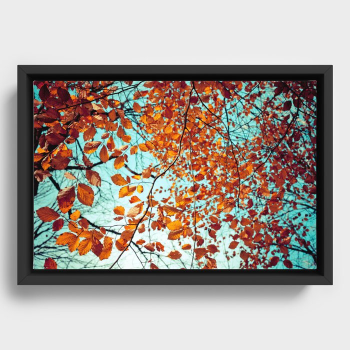 Rustic Autumn Framed Canvas