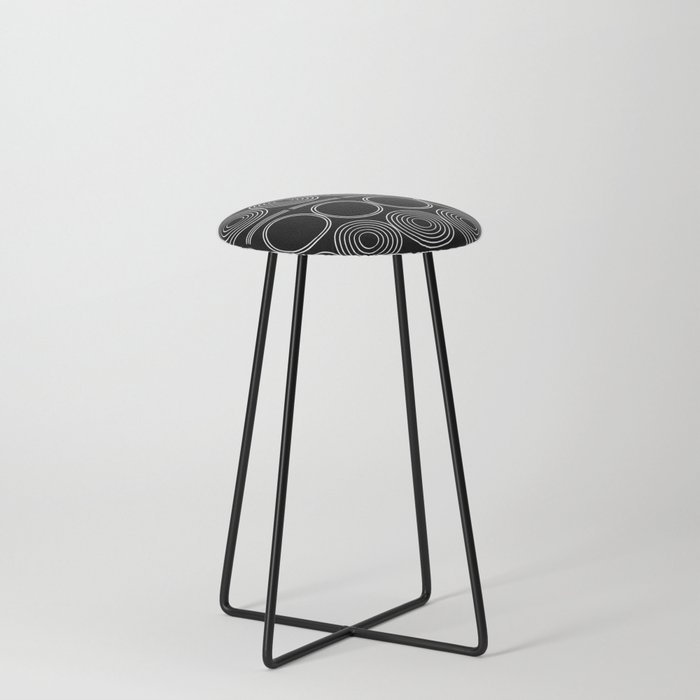 African pattern Counter Stool