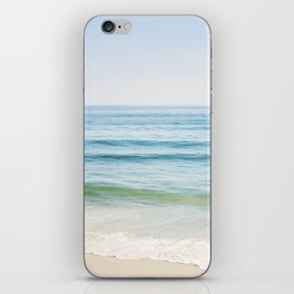 Ocean Seascape Photography, Blue Sea Landscape, Beach Waves Coastal, Seashore Horizon iPhone Skin