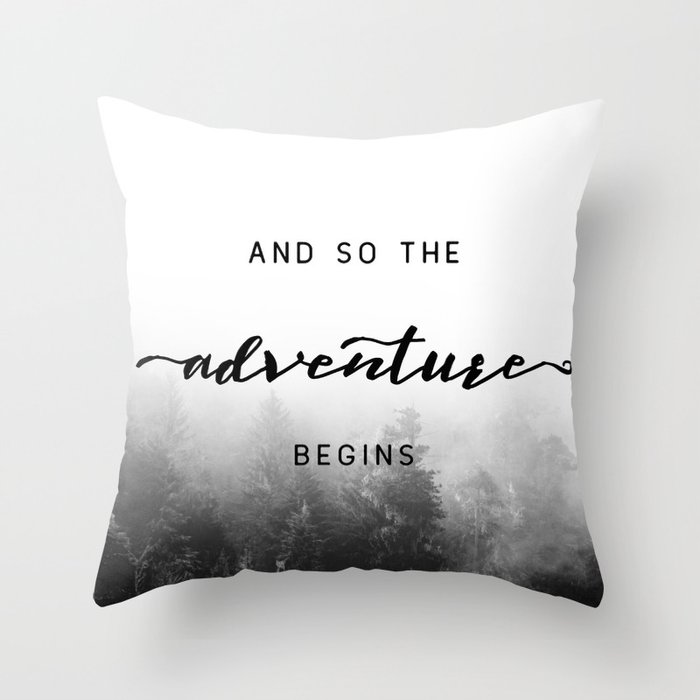 And So The Adventure Begins - New Day Deko-Kissen And So The Adventure Begins - New Day Deko-Kissen