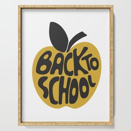 Back To School Apple Lettering Serving Tray