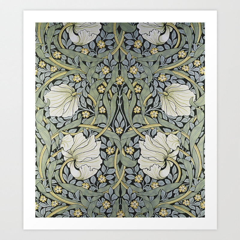 William Morris Pimpernel Wallpaper Design Art Print By Favoritepaintingsart Society6