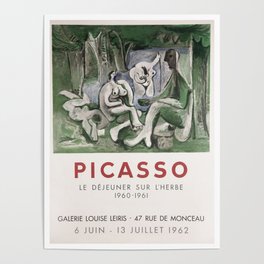 Le déjeuner sur l'herbe - Galerie Louise Leiris, (after) Pablo Picasso, 1962 Poster