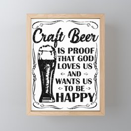 craft beer | gift for craft beer lovers Framed Mini Art Print