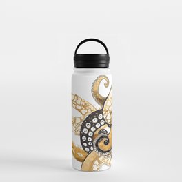Metallic Octopus Water Bottle