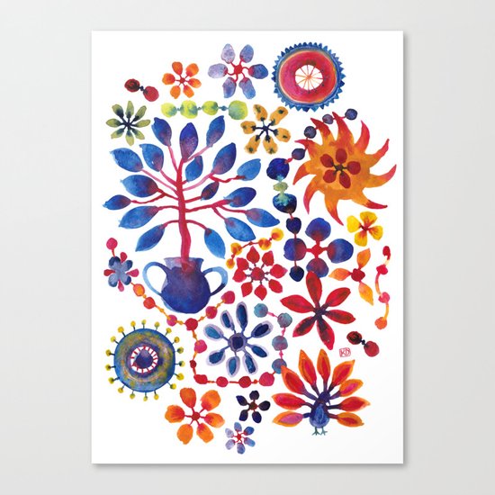 MAGIC TREE ON WHITE Canvas Print